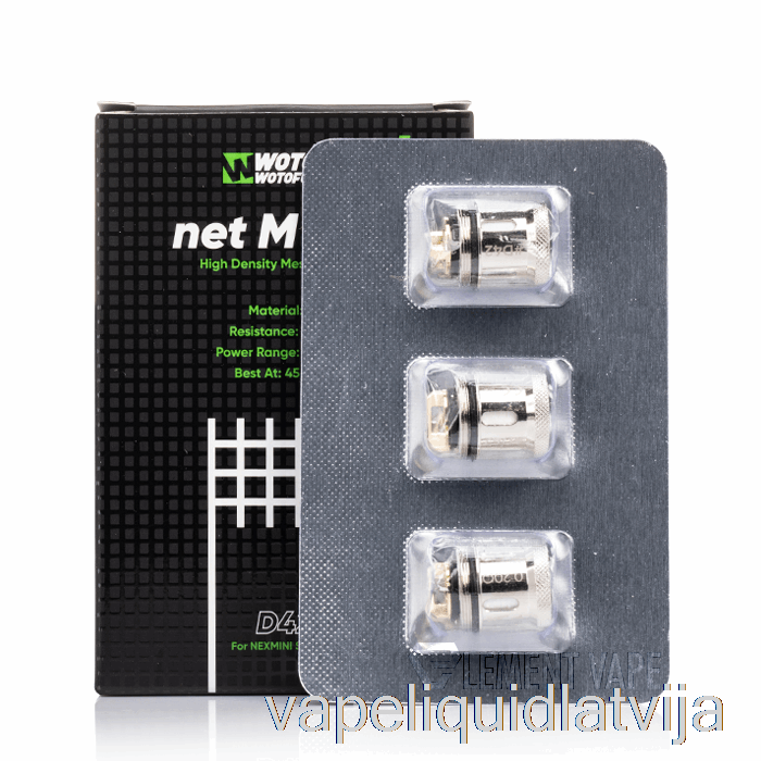 Wotofo Nexmini Rezerves Spoles 0.2ohm D42 Net Mesh Coils Vape šķidrums
